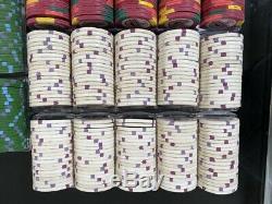 Set of 900 Real Paulson Casino Chips from Casino Aztar Evansville Indiana