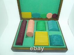 Set of Vintage Galalith Poker Chips 1853g