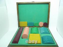 Set of Vintage Galalith Poker Chips 1853g