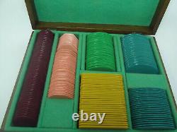 Set of Vintage Galalith Poker Chips 1853g