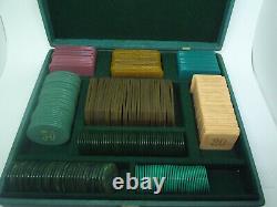 Set of Vintage Galalith Poker Chips 2360g