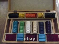 Set of Vintage with 351 Galalith Poker Chips 2365g