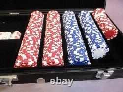 Sharper Image Tournament Class Poker Chip Set withDice and Carrying Case