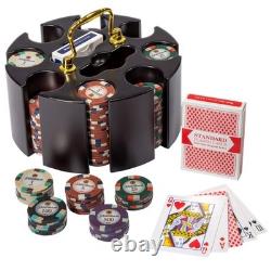 Showdown Poker Chips Set 200 Heavyweight (13.5-Gram) Clay Composite Chips w