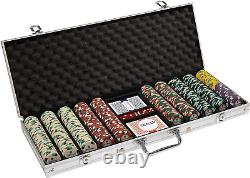 Showdown Poker Chips Set 500 Heavyweight (13.5-Gram) Clay Composite Chips