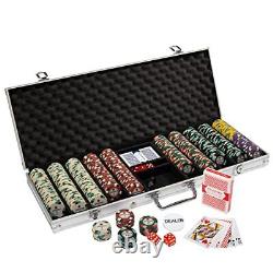 Showdown Poker Chips Set 500 Heavyweight (13.5-Gram) Clay Composite Chips
