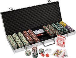 Showdown Poker Chips Set 500 Heavyweight (13.5-Gram) Clay Composite Chips