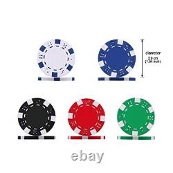 Smilejoy Casino Poker Chips Set 11.5 Gram for Texas Holdem Blackjack Gambling