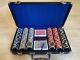 Smith and Wesson Poker Set Rare Casino Grade Chips, Cards, Dice, & Lock Case