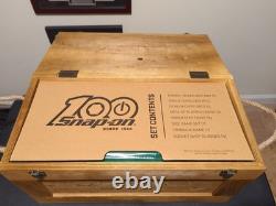 Snap-on 100th Anniversery Poker Set, Shot Glass, Dice, Cards Cribbage Mi1070685