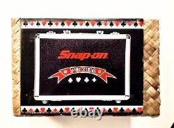 Snap-on POKER SET 2012 Limited Edition Aluminum Anvil Case NEW Orig. Box