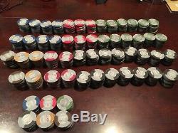 Speakeasy Poker Chips Set of 529-Hardly Used Trusted Seller FREE SHIPPING