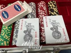 Sports Insider Tom Brady Poker Set Patriots with Playing Cards & Metal Case DS30