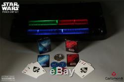 Star Wars Limited Edition Light Up Led Poker Chip Set Cartamundi Brand New Rare