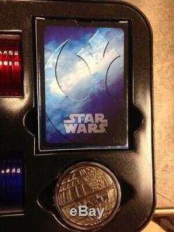 Star Wars Limited Edition Light Up Led Poker Chip Set Cartamundi. Rare Set