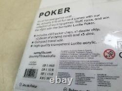 Sunnylife Lucite Acrylic Poker Set
