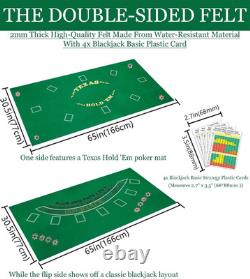 Super Casino Game Set 6 Deck Shuffler+360Pcs Chips+8 Poker Cards+Card Shoe+Chip