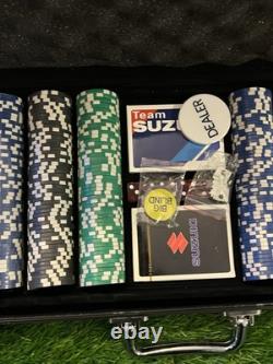 Suzuki Racing Limited Edition Poker Set Complete Set 500 Chips Motorcycles Cars