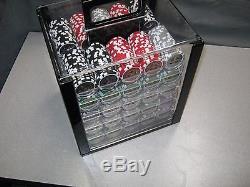THE ULTIMATE POKER CHIP COMPLETE SET-1000 CHIPS-WithCARRY-CERAMIC-ELITE CHIPS