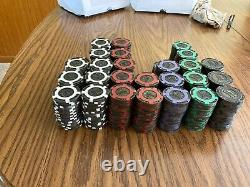 Tangiers Casino Brass Poker Chip Set 551 chips