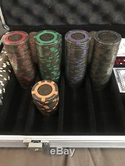 Tangiers Casino Las Vegas BRASS CORE Poker Chip Set of 5 $1 $5 $10 $25 $100 $500
