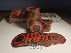 Tangiers Hotel & Casino Movie Prop Replica $5 Poker Chips 100 Chip Set