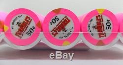 Terribles St Jo Frontier Casino Poker Chips. 50 cent denomination -Primary Set