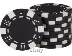 Texas Hold'em 11.5gram Clay POKER CHIP SET with Aluminum Case 500 Piece CLAYTEC
