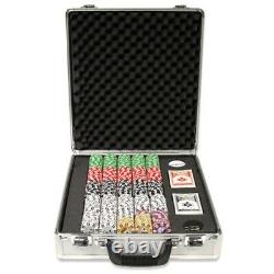 Texas Holdem Poker Chip Set Gold Rush 300 ct 13.5g in Aluminum Case Claysmith