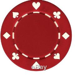 Texas Holdem Poker Chips Set Casino Suited Acrylic Tray Professional Cards New