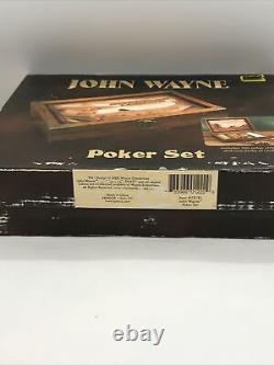 The Duke John Wayne Poker Set 200 Chips 2 Deck of Cards Sealed Limited Edition