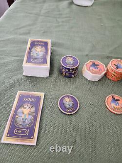 The Egyptians Chipco Poker Chip Set Extremely Rare