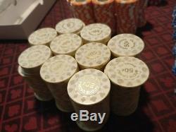 The Grove poker chips cash set. Bud Jones