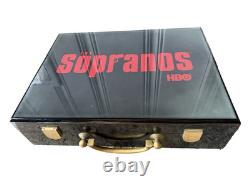 The Sopranos Collectible 300 Count Poker Chip Set HBO Promo Briefcase NEW READ
