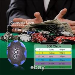 ThunderBay 14g Poker Chip Set 600 pcs with Case, Cards, Dices, Dealer Buttons