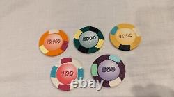 Tournament poker chip set