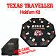 Trademark Global Texas Traveler Table Top Poker and 300 Chip Travel Set