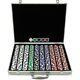 Trademark Poker 1000 11.5 Gram Holdem Poker Chip Set with Aluminum Case Multi