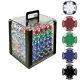 Trademark Poker 1000 Holdem Poker Chip Set with Acrylic Carrier 11.5gm