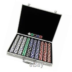 Trademark Poker 1000 Holdem Poker Chip Set with Aluminum Case, 11.5gm