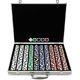 Trademark Poker 1000 Holdem Poker Chip Set with Aluminum Case 11.5gm