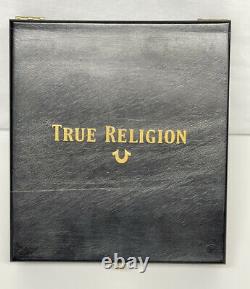 True Religion Poker & Dice Set Gold Cards, Heavy Chips Custom Case RARE