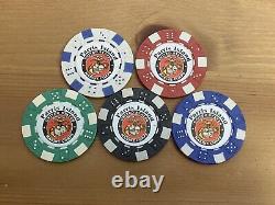 USMC United States Marine Corps Recruit Depot Parris Island Poker Chips Set x2