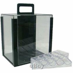 Ultimate 14-Gram Heavyweight Poker Chips Set Of 1000 In Acrylic Display Case &
