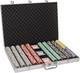Ultimate 14g Poker Set 1000 Clay Composite Chips & Aluminum Case