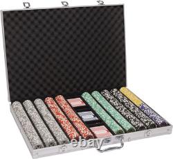 Ultimate 14g Poker Set 1000 Clay Composite Chips & Aluminum Case