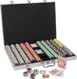 Ultimate 14g Poker Set 1000 Clay Composite Chips & Aluminum Case