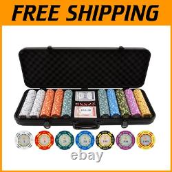 Ultimate 500-Pack Clay Poker Chips Set for Stylish Home Games Case Included