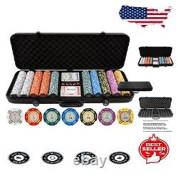 Ultimate 500-Piece Clay Poker Chips Set with Game Cards 13.5 Gram Excellence