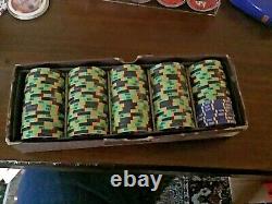 Unique poker game set of 580 chips from Sunrise Casino Las Vegas NV